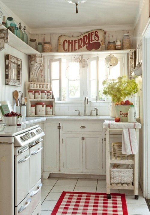 Vintage Style Kitchen & Cabinet